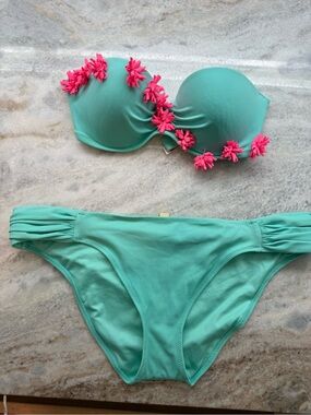 Victoria's Secret Turquoise and Hot Pink Bikini